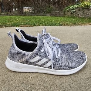 Adidas Women's CLOUDFOAM PURE Running Shoes Sneakers GREY WHITE Size 9